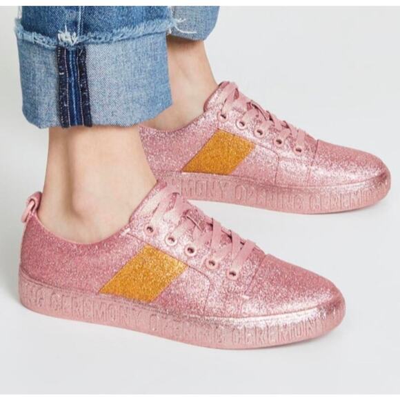 Opening Ceremony Pink Glitter Sneakers La Cienega As Seen on Taylor Swift 6.5 - Picture 12 of 12